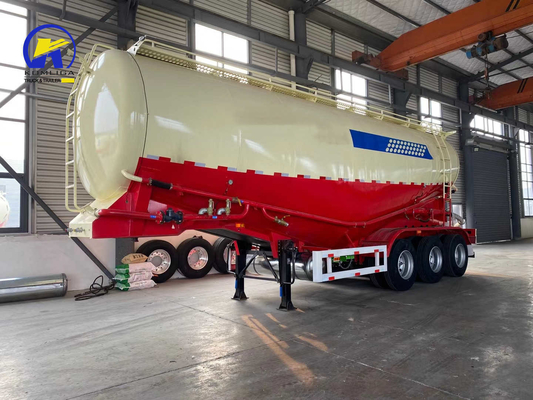 3 / 4 essieux acier 15-40cbm 50 tonnes de ciment en vrac pour la poudre sèche