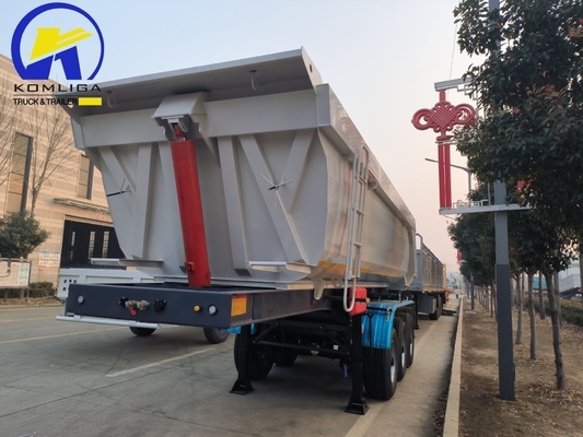 Trailers à décharge à trois axes, trailers à décharge, semi-trailers à décharge pour matériaux de construction