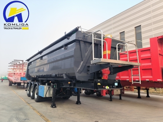 Trailers à décharge à trois axes, trailers à décharge, semi-trailers à décharge pour matériaux de construction