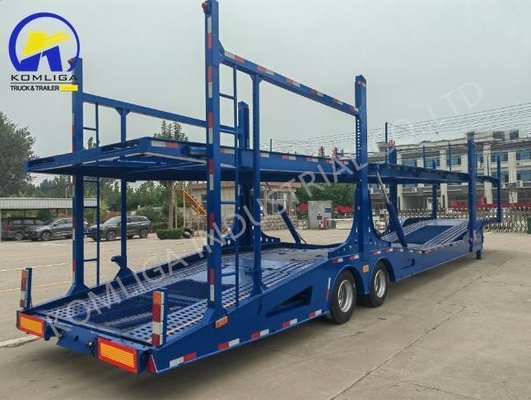 Capacité de chargement 80T Certifié GCC Transporteur de voiture Semi-remorque pour le transport en Ouzbékistan