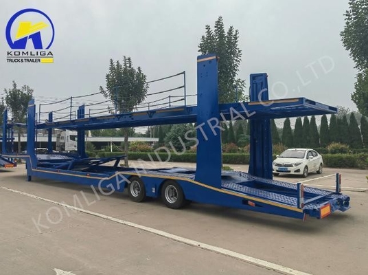 Capacité de chargement 80T Certifié GCC Transporteur de voiture Semi-remorque pour le transport en Ouzbékistan